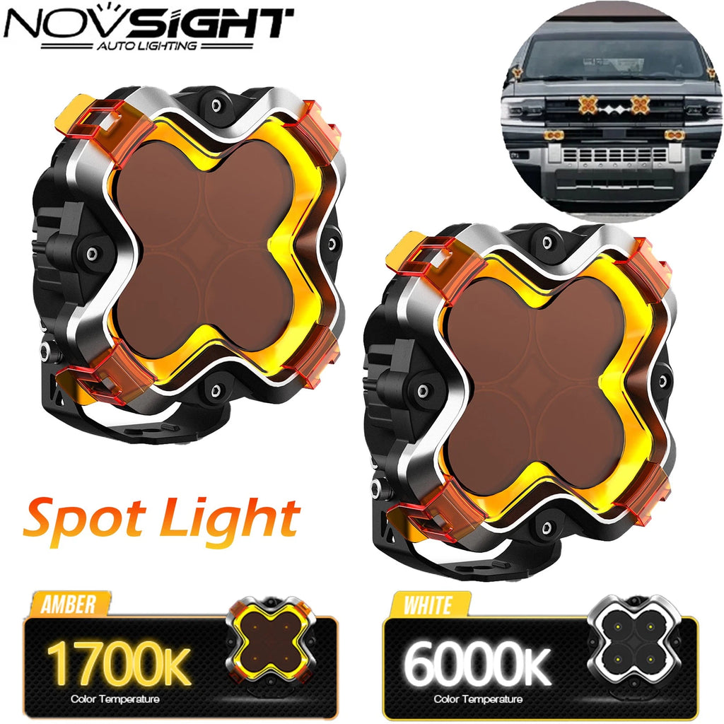 6" LED Work Light Pod for Jeep Truck ATV (2010–2023)