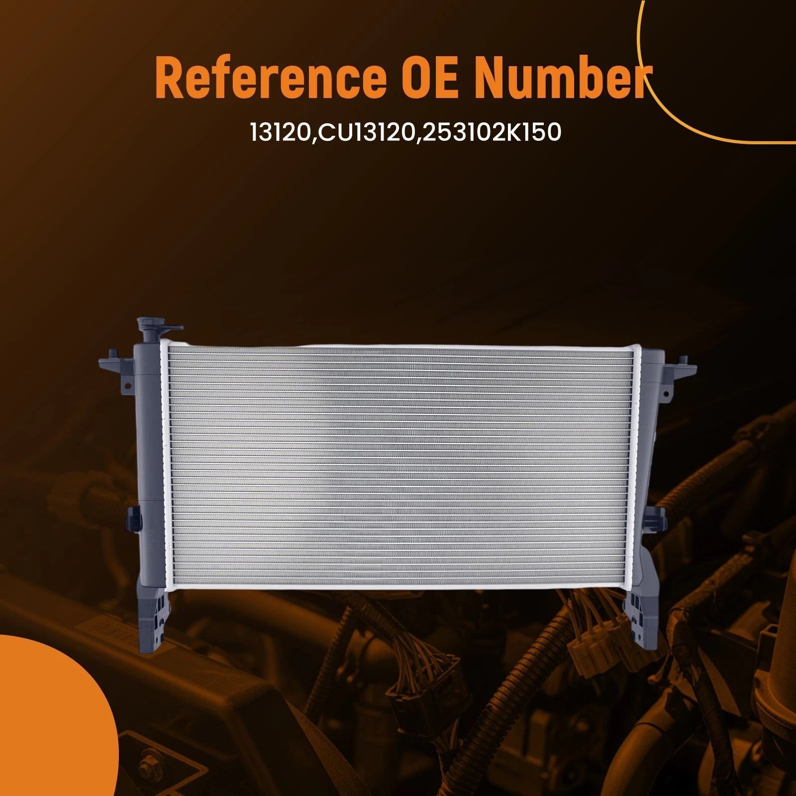 Cooling Radiator for Hyundai Genesis Coupe 2.0T (2010-2012) Aluminum