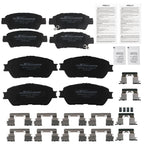 8pcs Ceramic Brake Pads Set for Toyota Sienna (2004–2010)