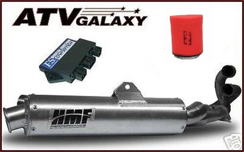 HMF Full Exhaust Pipe, Dynatek CDI, UNI Filter for Yamaha Grizzly 660 (2002–2008)