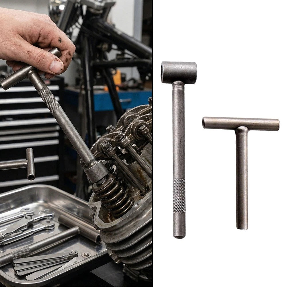 2 Piece T Shape Metal Wrench Set for Motorcycle Scooter