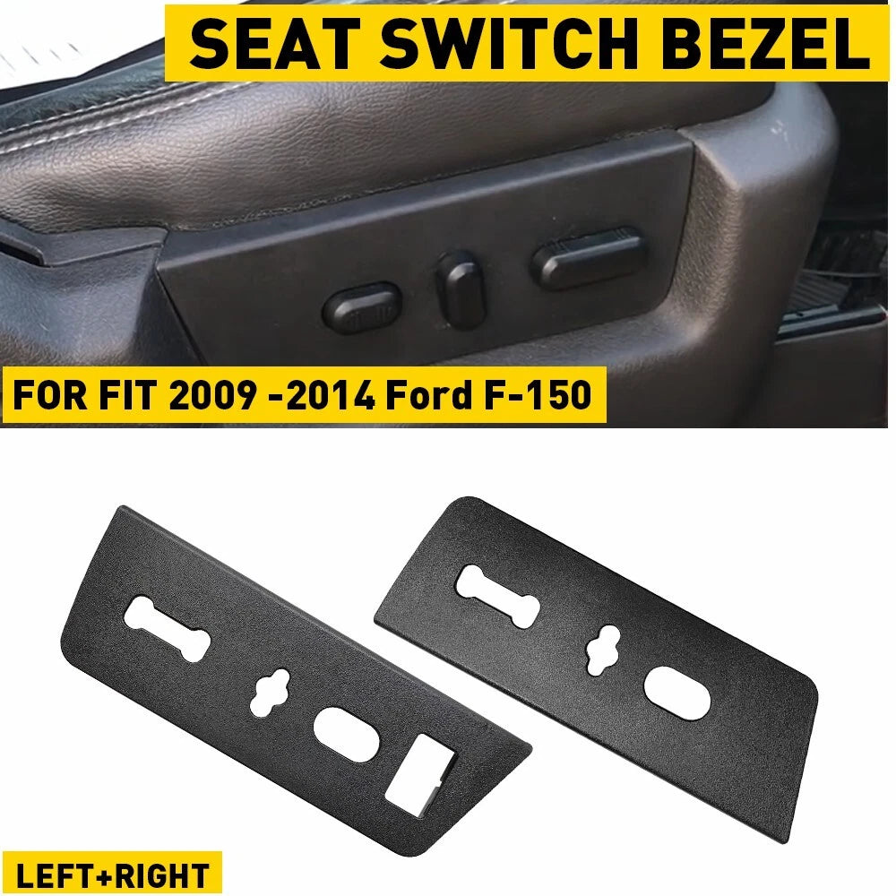 Set of 2 Seat Switch Housing Trim Bezels for Ford F-150 (2009–2014)