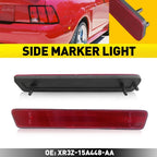2Pcs Rear Side Marker Light Covers for Ford Mustang (1999–2004) Red EXV