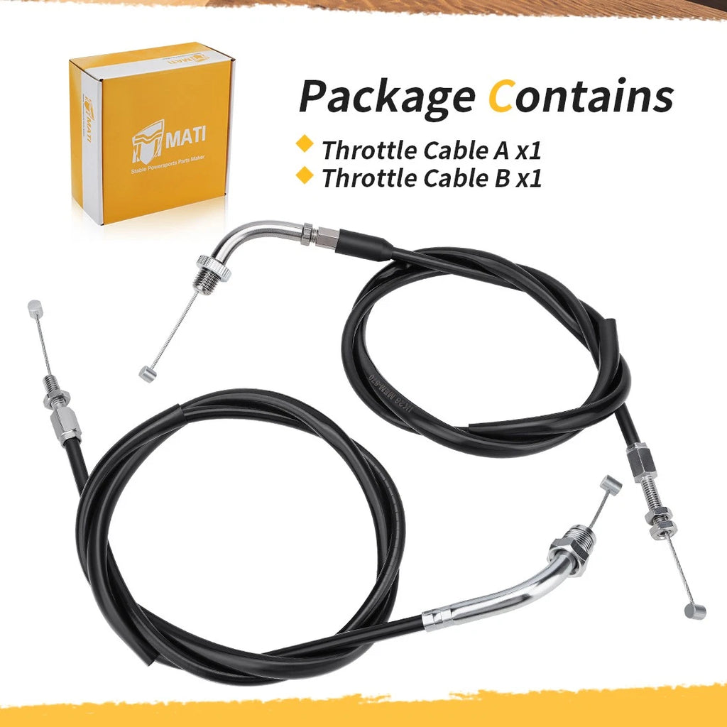 Throttle Cable A & B for Honda VTX1300C (2004–2009) 17910-MEM-670 17920-MEM-670