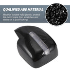 Pair Rearview Mirror Cover Overlay Black Carbon Fiber for Lexus LX470 (1998–2007)