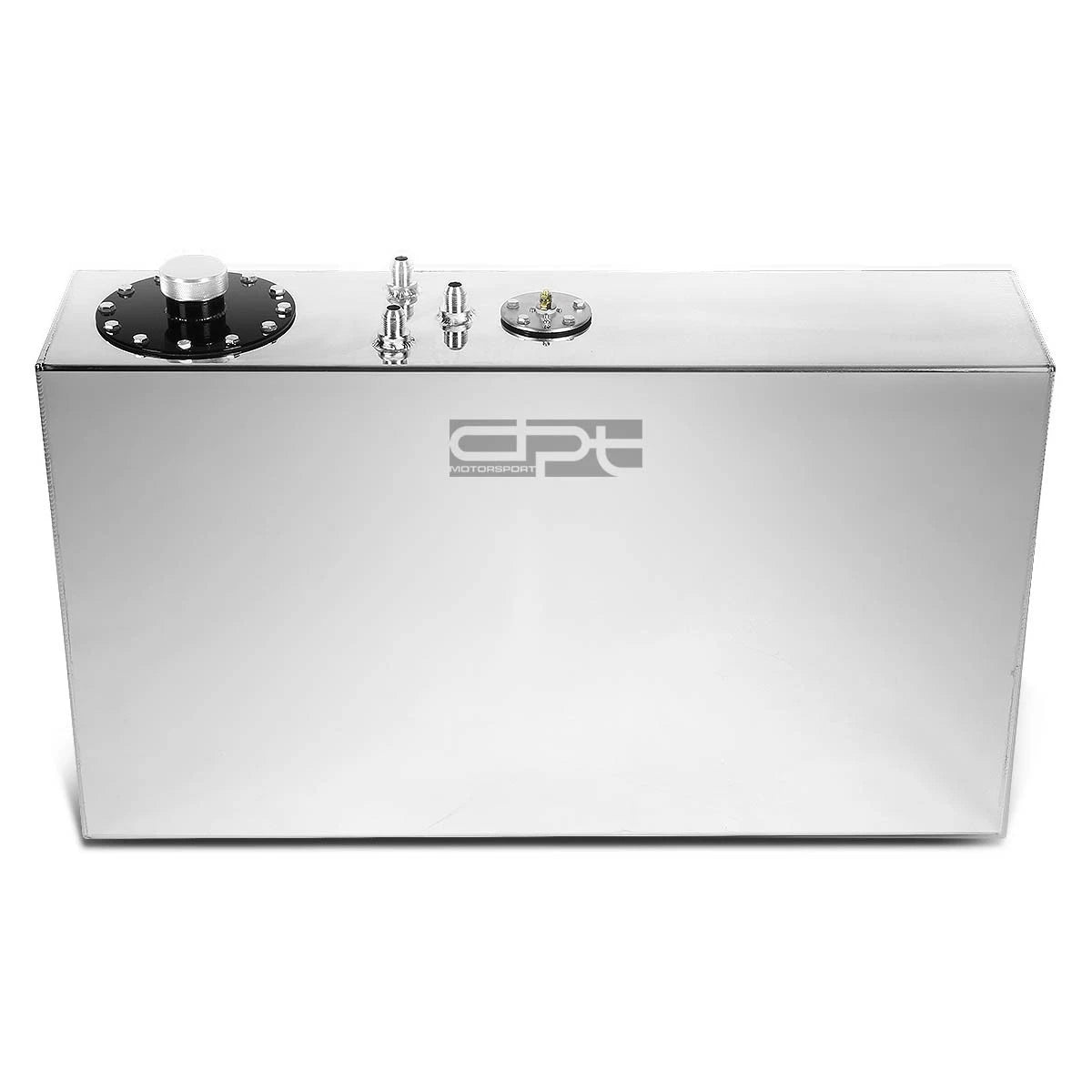 17 Gallon Top-Feed Polished Aluminum Fuel Cell Tank for Race Drift