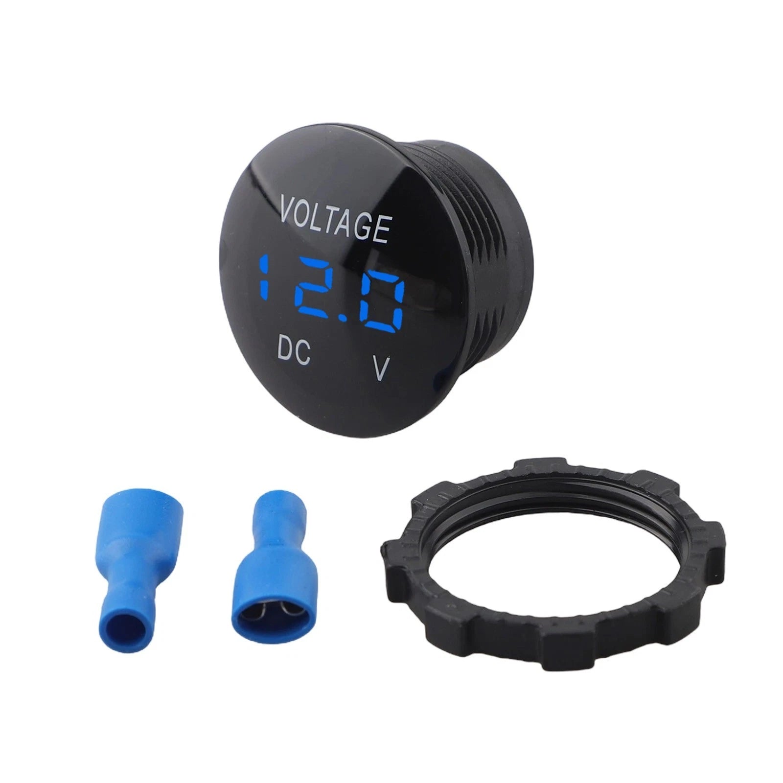 LED Digital Modified Voltmeter for 12V/24V Vehicles (Compatible)