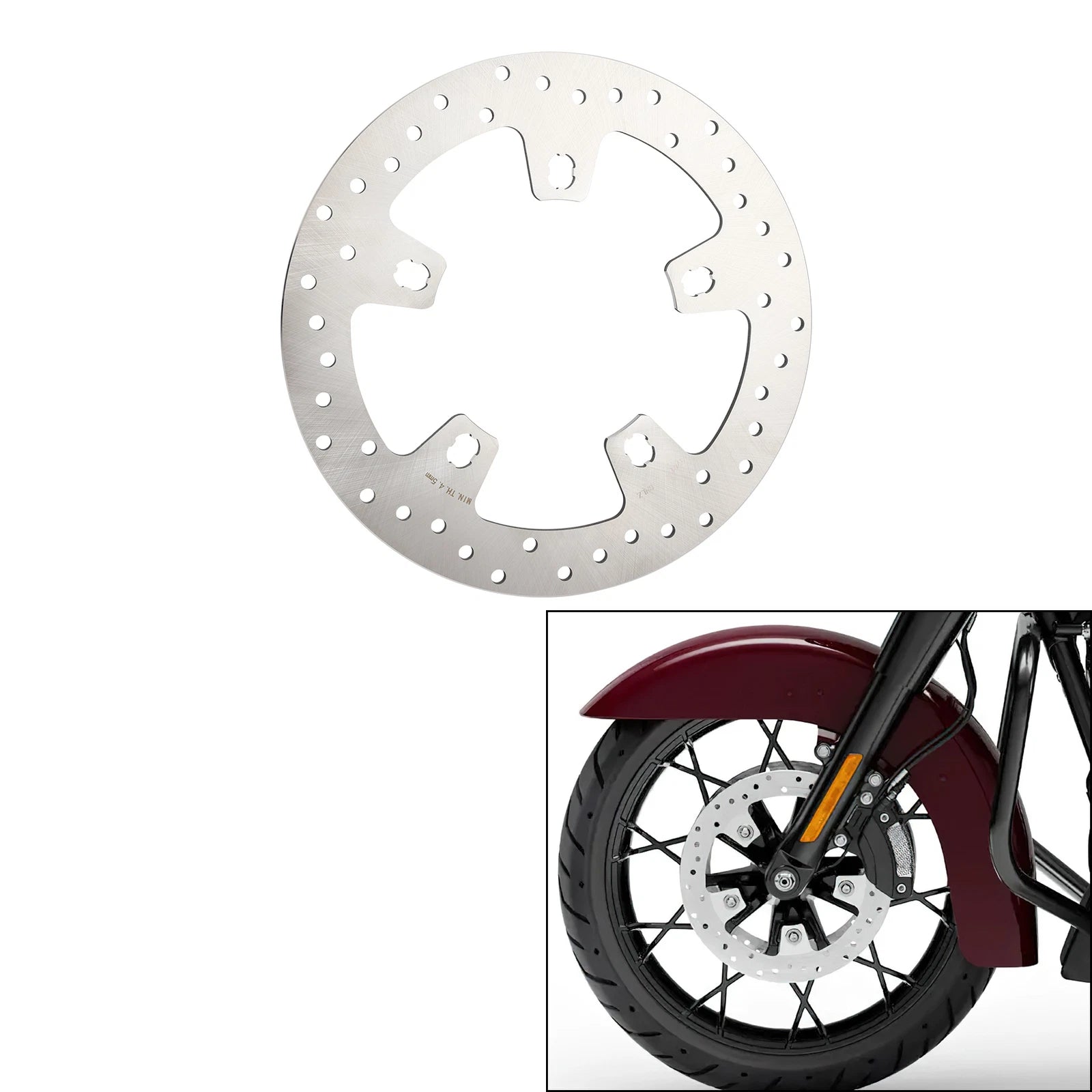 2X 11.8" Brake Rotors for Harley Electra Glide (2014–2025)