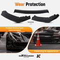 Front Aerodynamic Kit for Honda Civic SI/Hatchback (2017–2021) Black Plastic