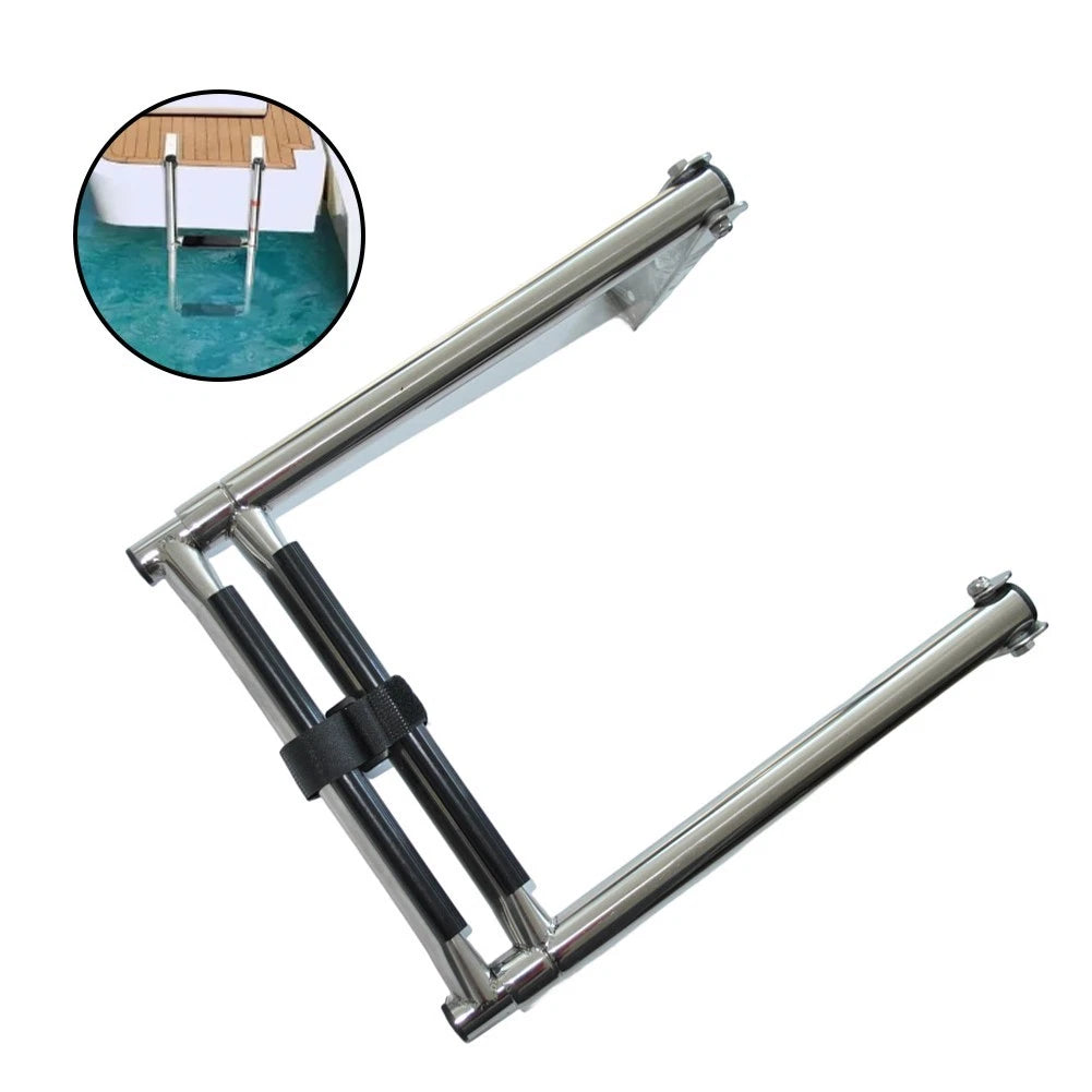 2-Step Folding Ladder for Marine Deck Gangway Applications