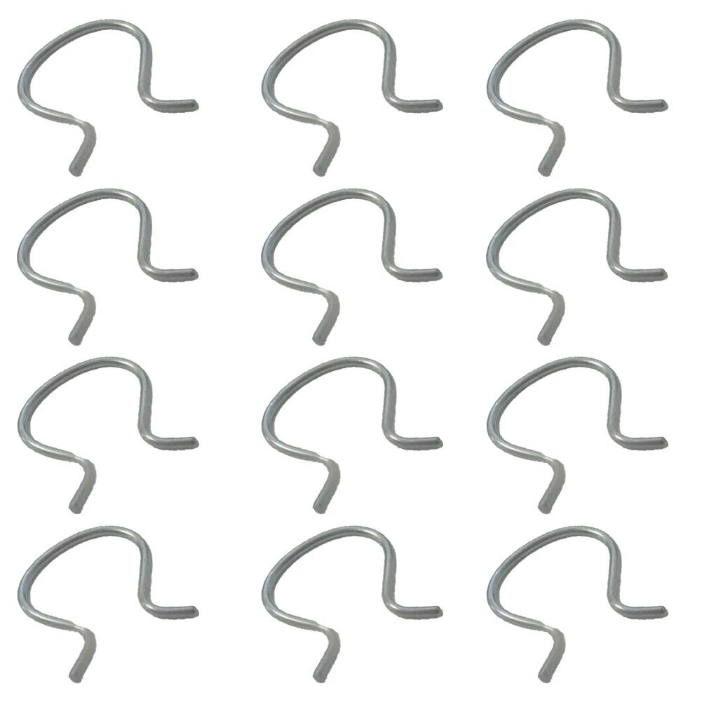 Set of 12 Crank Retainer Door Handle Clips for Wind Horseshoe