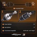 Front Left & Right CV Axles for Dodge Durango Jeep Grand Cherokee (1998–2023)