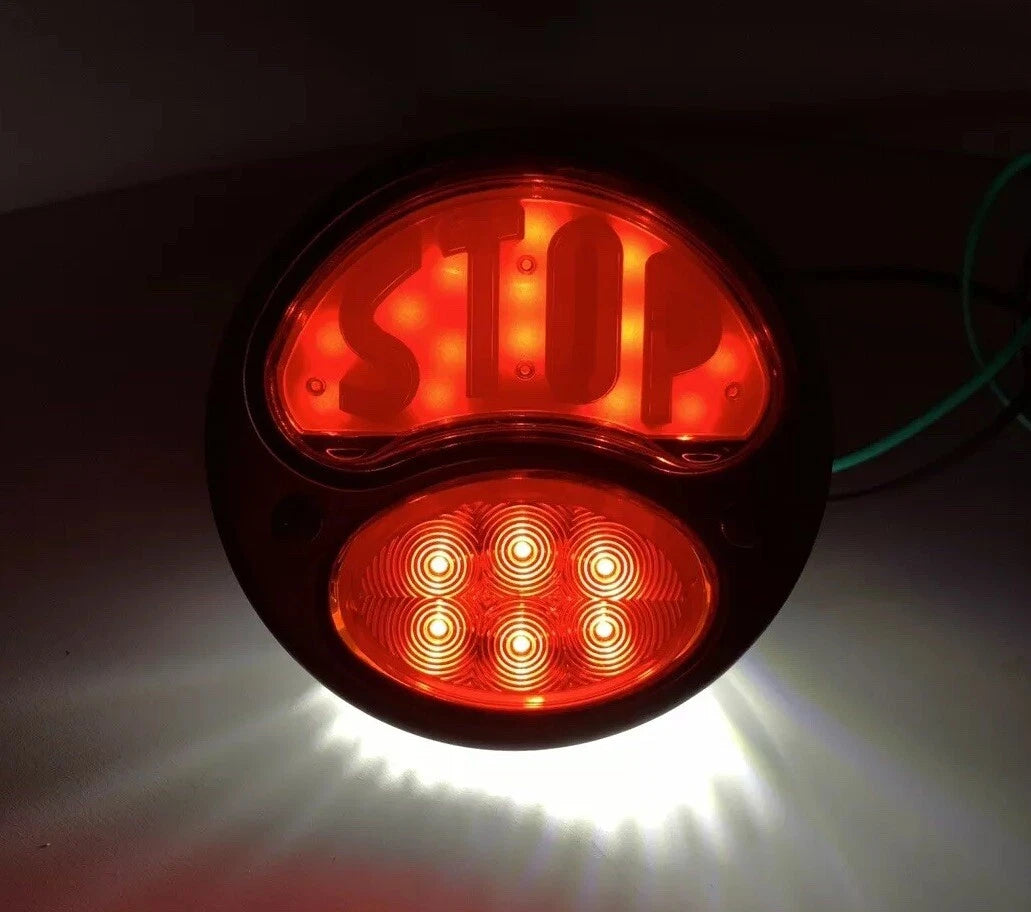Left Driver Side LED Tail Light with Stop Lens for Ford Model A (1928–1931)