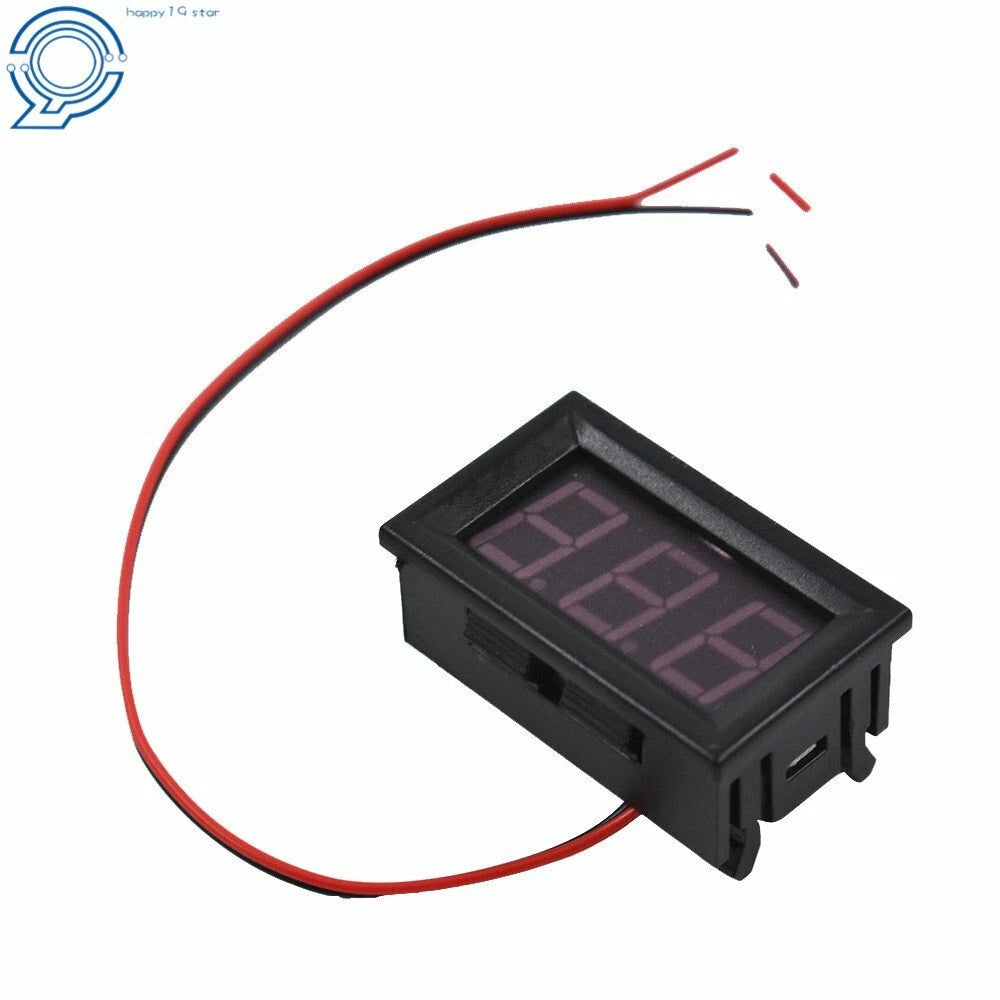 3X Blue LED Voltage Meter for Motorcycle (DC 4.5-30V)