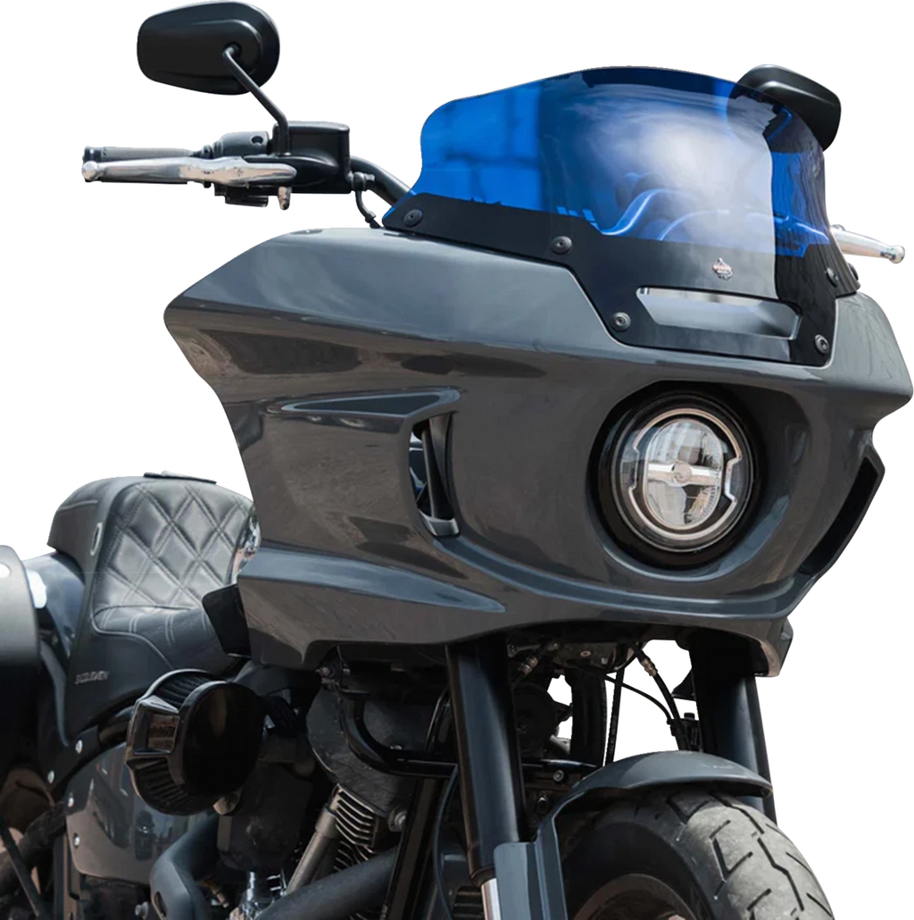 Klock Werks Kolor Flare Sport Windshield 6" Blue for FXLRST (2018–2023)