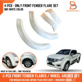 White Front Fender Flares for Nissan Navara NP300 Widebody (2015-2019)