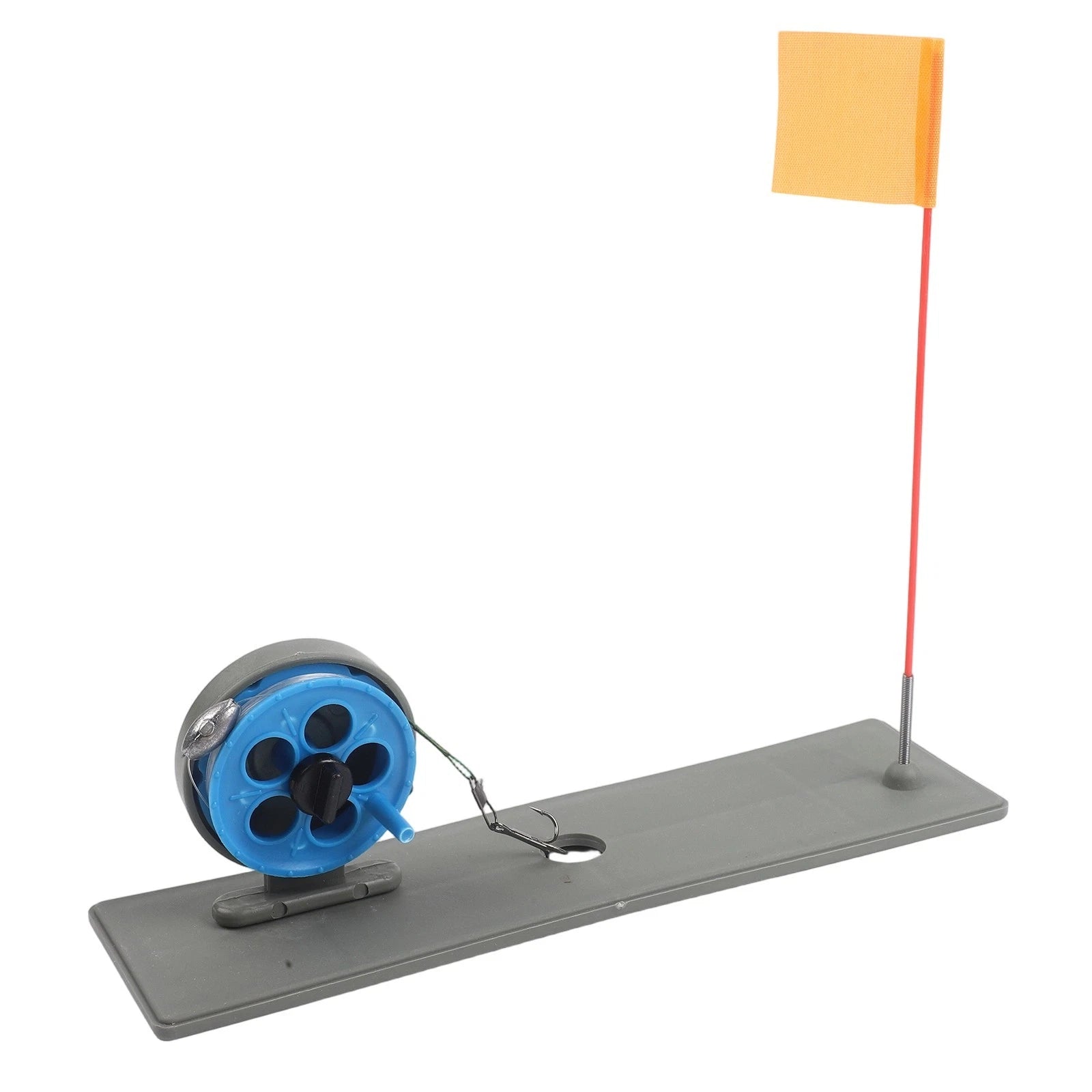 Winter Ice Fishing Rod Tip Up with Flag Marker