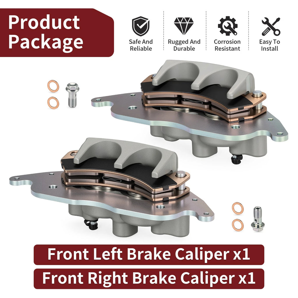 Set of 2 Front Left & Right Brake Calipers for Polaris RZR PRO XP 4 (2020–2025) 1913467 1913468
