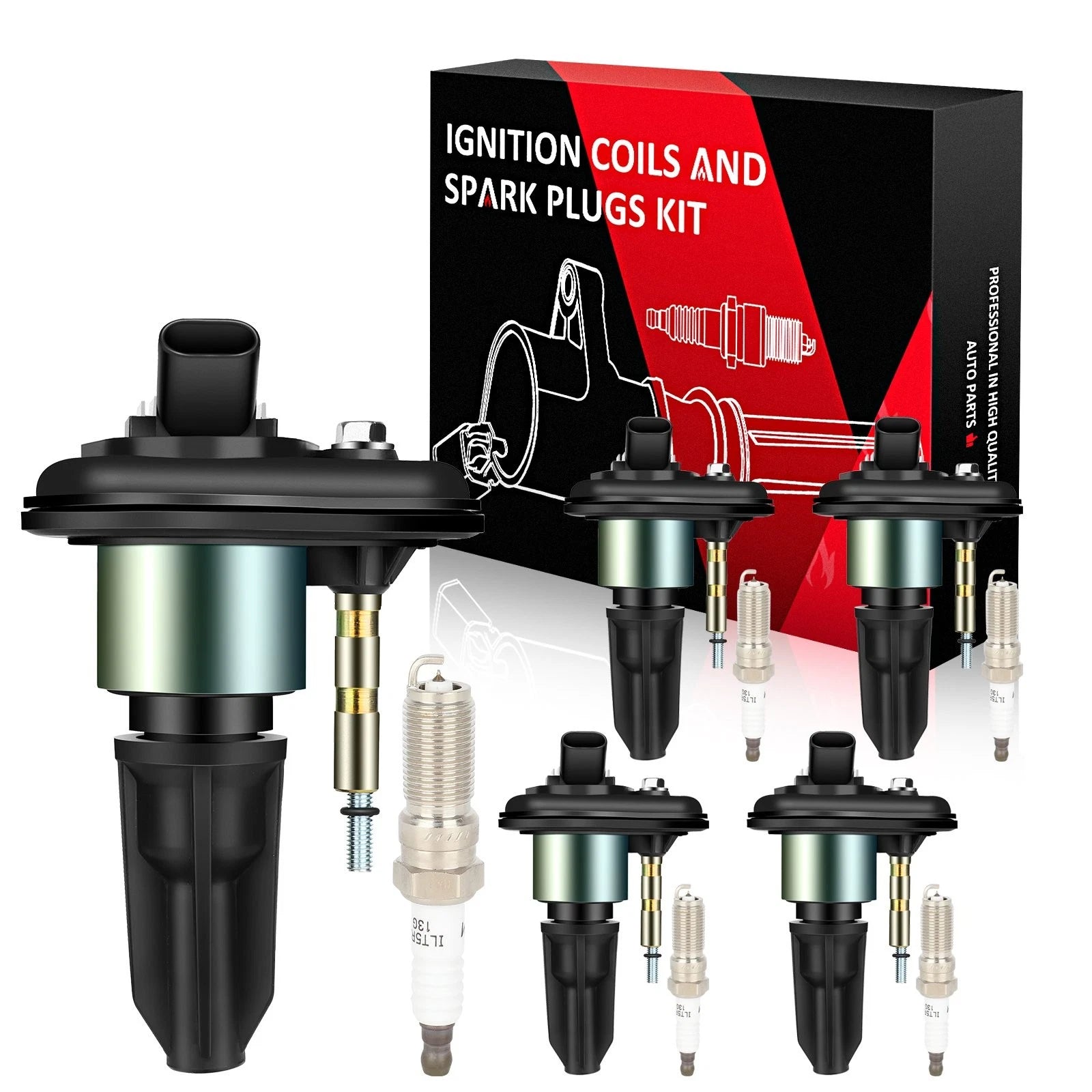 Ignition Coils & Spark Plugs for Chevy Colorado Trailblazer GMC Canyon Envoy (2004–2012)