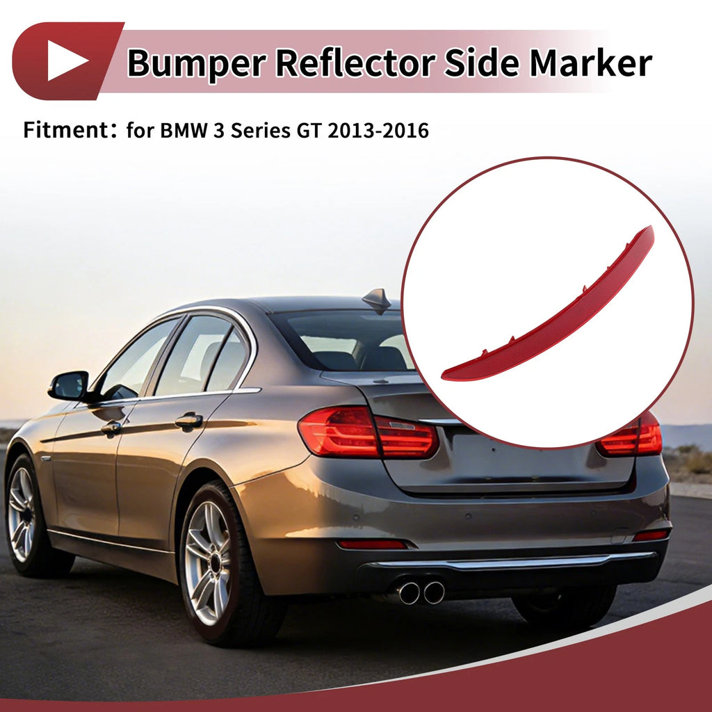Rear Left Bumper Reflector No. 63147315165 for BMW 3 Series GT (2013–2016)