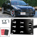 JDM Front Tow Hook License Plate Bracket for Kia Stinger (2018–2019)