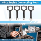 Set of 4 Engine Connecting Rods for Buick Allure 2.4L (2010–2015) No. 12654958/12598216