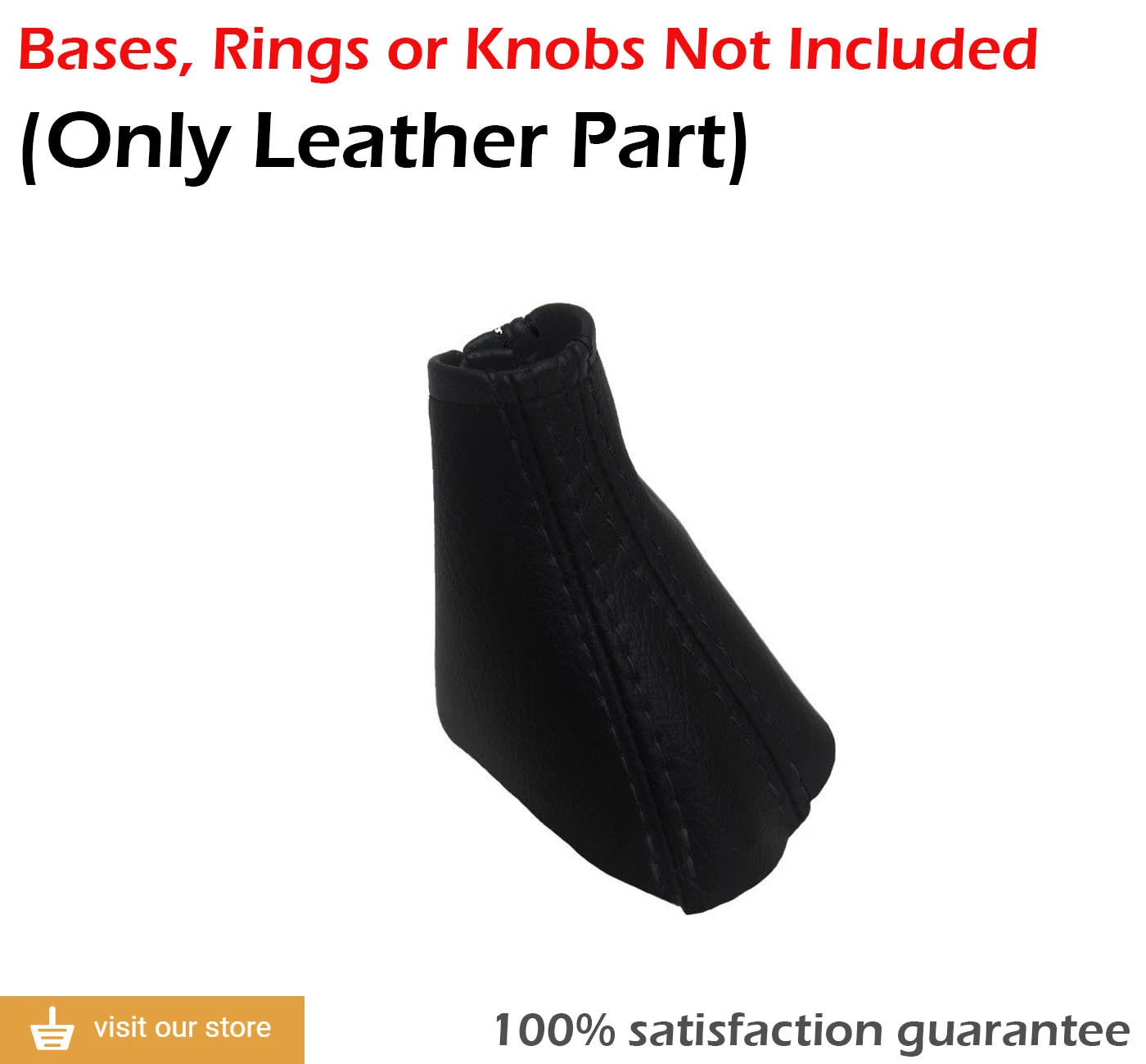Leather Shift Boot for Volvo S60 S80 V70 XC70 (2001–2005) Black