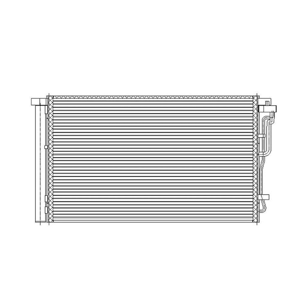 Replacement A/C Condenser For 2017-2020 Hyundai Elantra Sedan