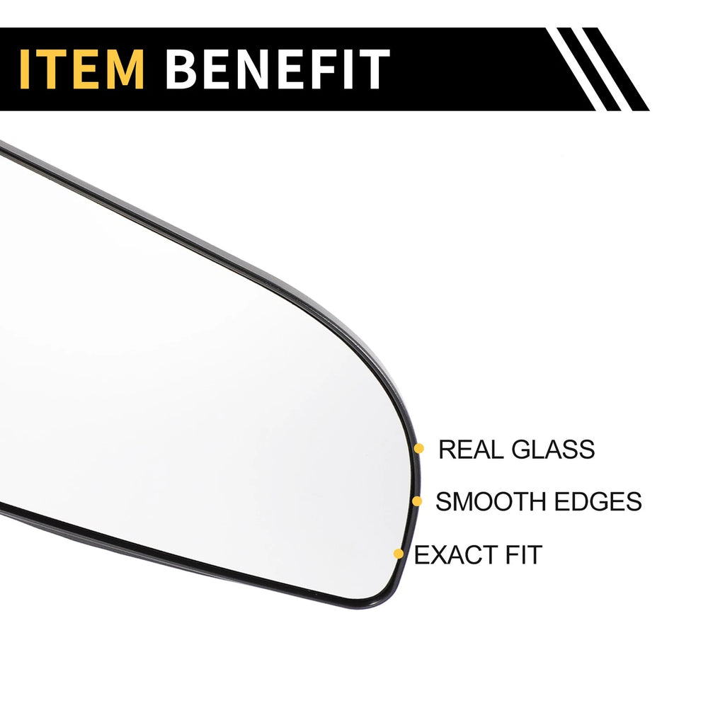 Left Mirror Glass Replacement for Dodge Ram 1500 (No. 68067731AA)