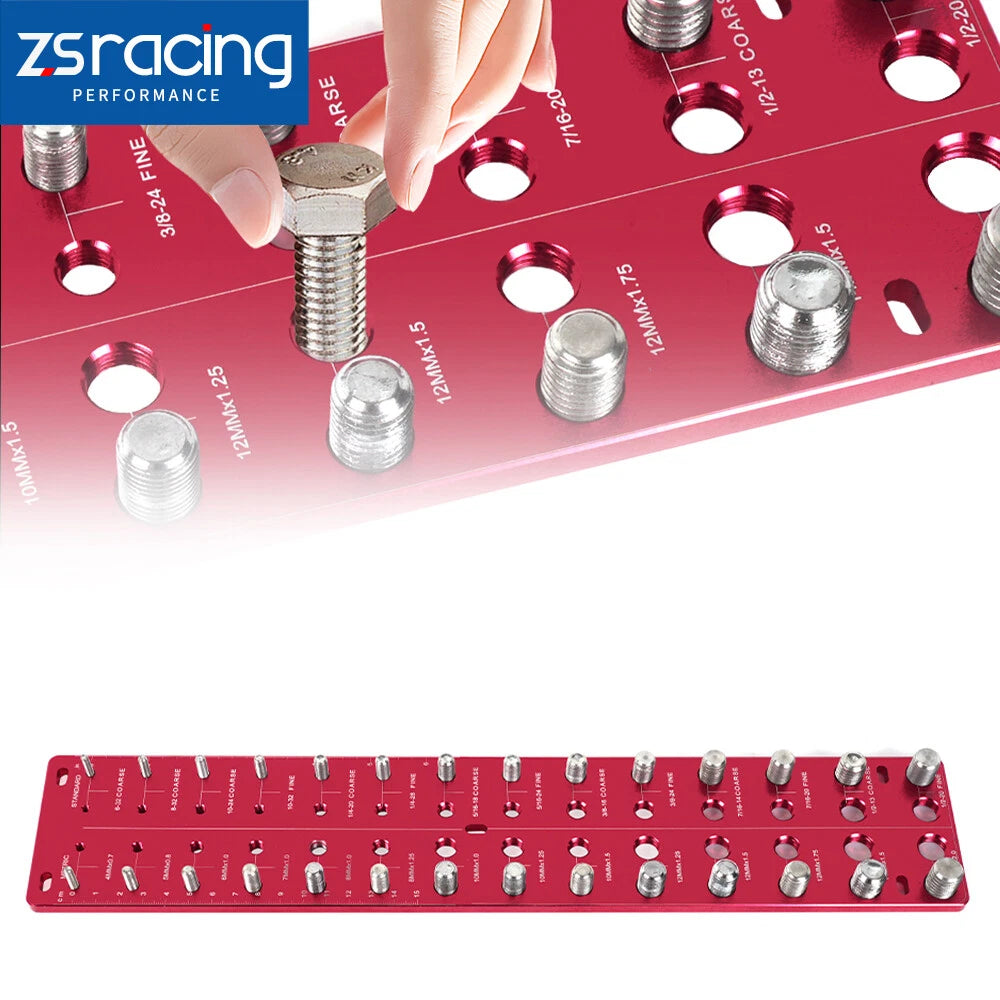 28-Hole Thread Checker for Inch and Metric Screws