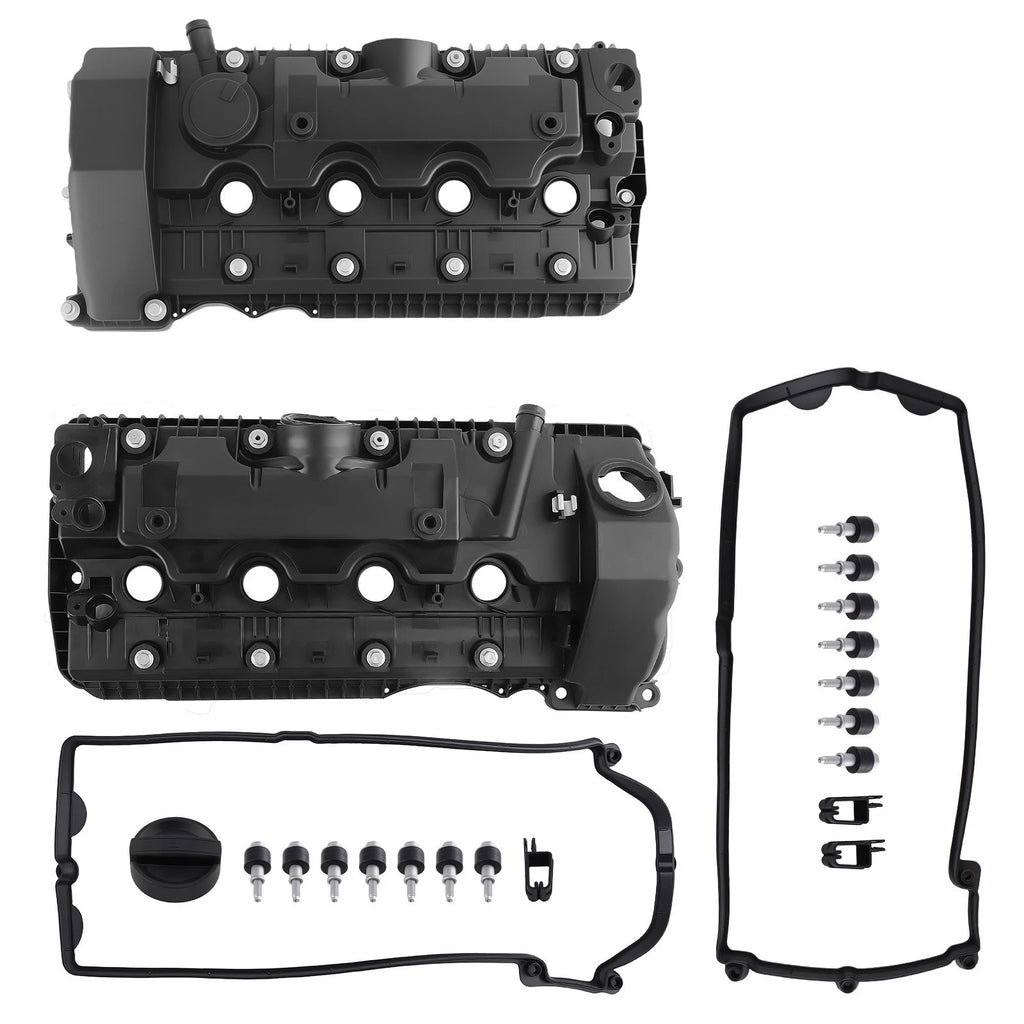 Left + Right Valve Cover Set for BMW 545i 645Ci 550i 650i (2004–2010)