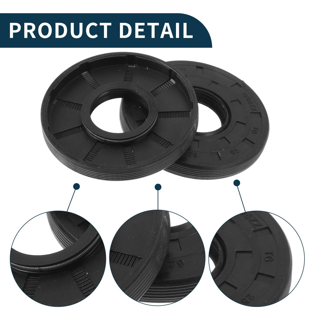 Set of 5 Oil Seal Rotary Shaft Seal NBR Rubber 25x62x8mm