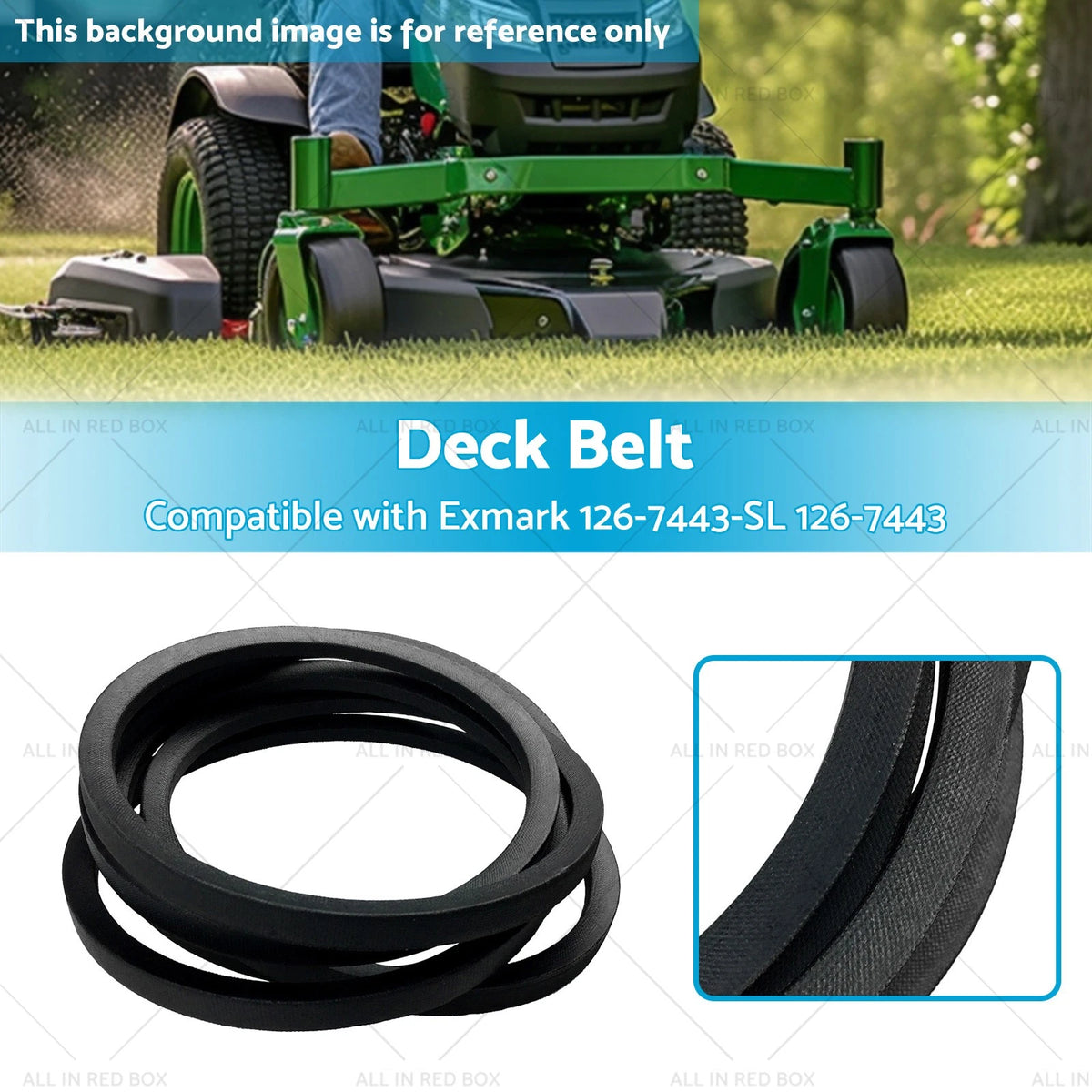 Deck Belt for Exmark Radius E S X Series 52" (1267443-SL)