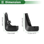 Mud Flaps Splash Guard for Chevrolet Aveo (2014–2016) W/ Mount Accessories