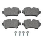 Set of 4 Hella Rear Low-Met Disc Brake Pads for Audi A8 Quattro Q7 Q8 S7 SQ7 SQ8