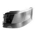 Replacement Plastic Driver Side Front Bumper End w/Fog Lamp Holes