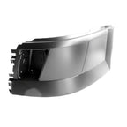 Replacement Plastic Driver Side Front Bumper End w/Fog Lamp Holes
