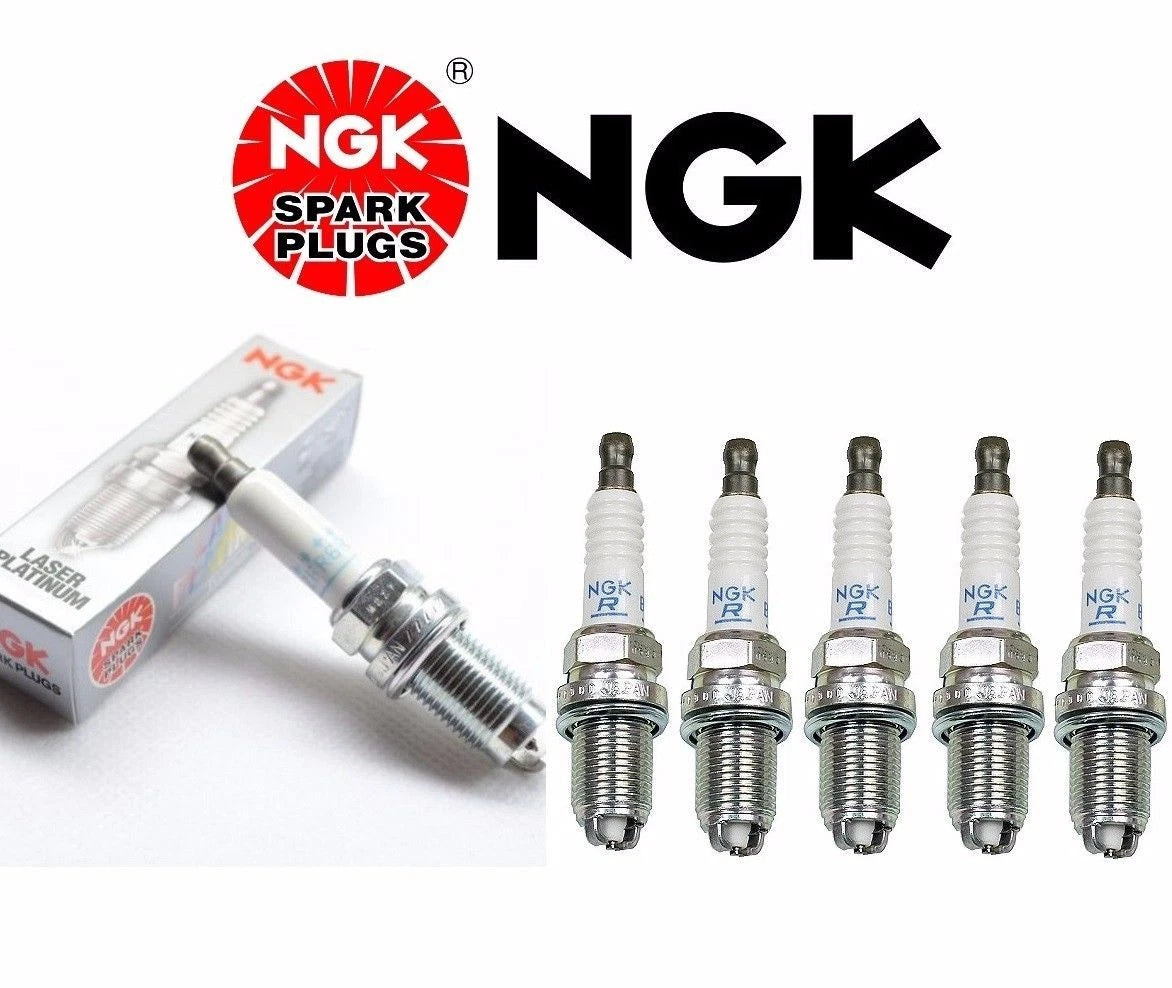 6X Standard Resistor Spark Plugs for Nissan Maxima, Mazda, Mercedes (NGK)