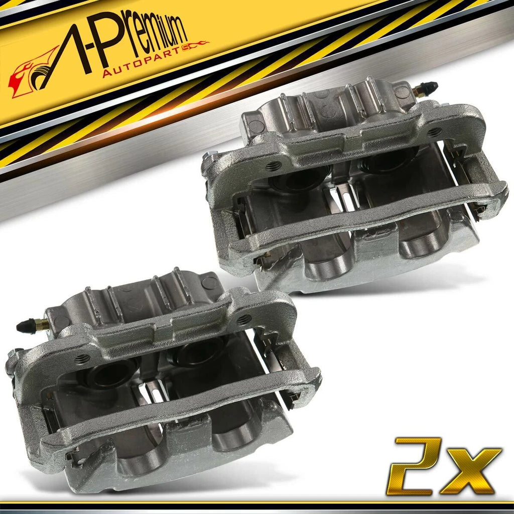 Pair Front Brake Calipers with Brackets for Chevrolet Corvette (1997–2004)