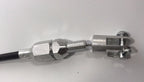 Throttle Cable Stainless 24 in Black Housing for Chevy 350 302 SBC SBF (1968–1974)