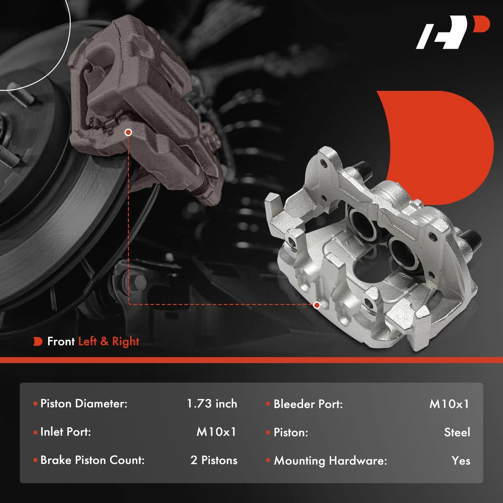 Pair Front Brake Calipers for Subaru Ascent (2019-2024)