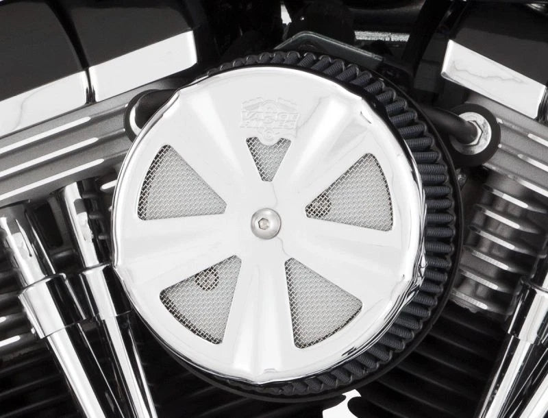 Vance & Hines Chrome Skullcap Crown Intake Cover for Harley Davidson (2000–2023)