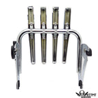Chrome Skull Detachable Luggage Rack for Harley Touring (2014–2019)