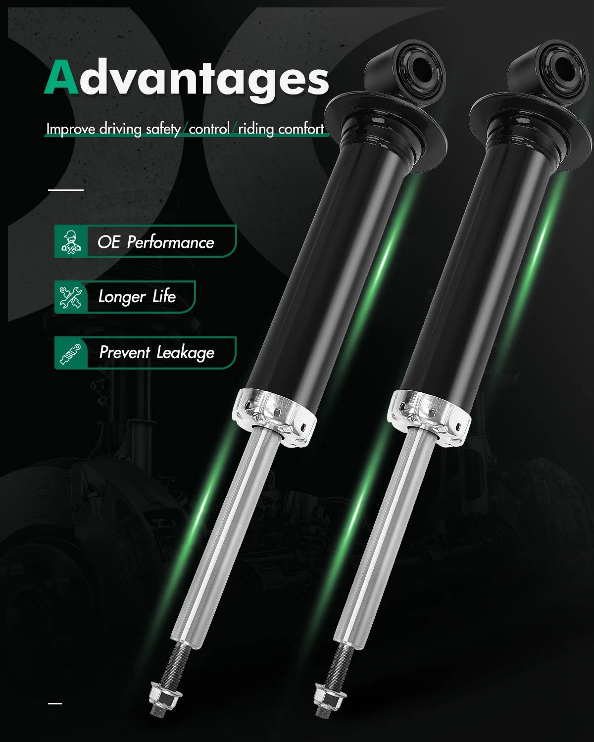 2X Rear Shocks Struts for Ford Taurus Mercury Sable Montego