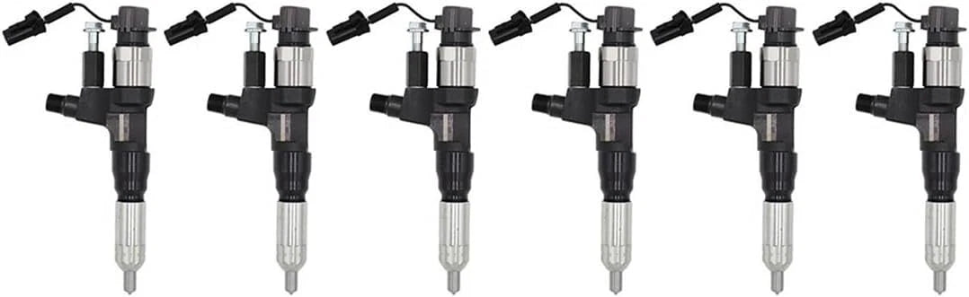 6X Fuel Injector 095000-6350 for Kobelco SK210-8 SK260-8 (2008–2016)