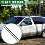 Set of 2 Front Left Right Door Window Belt Weatherstrip for Toyota Sienna (2004–2010)