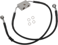 Front Brake Line +4" Black for Harley-Davidson XL 614743-4BLK