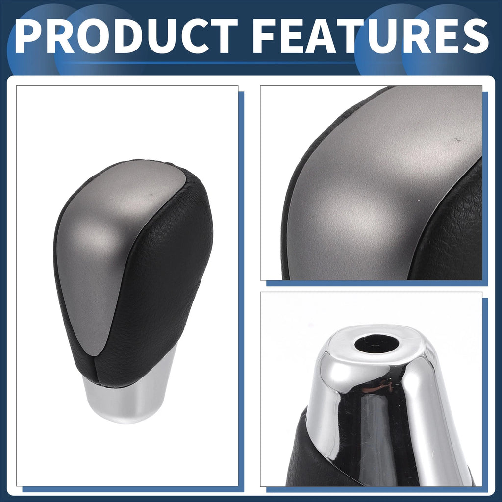 Automatic Gear Shifter Knob for Toyota Alphard 200 Series (2015–2020) Faux Leather Black