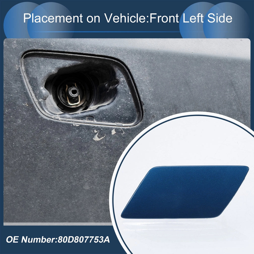 Front Left Washer Nozzle Cover Cap for Audi Q5 S-Line (2018–2020) Blue
