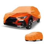 Waterproof Car Cover for Subaru Crosstrek (2018–2023) 210D-PU, Orange, Zipper